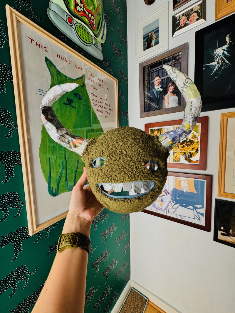 Foosh - Paper Mache Monster Wall Hanging - Image 4