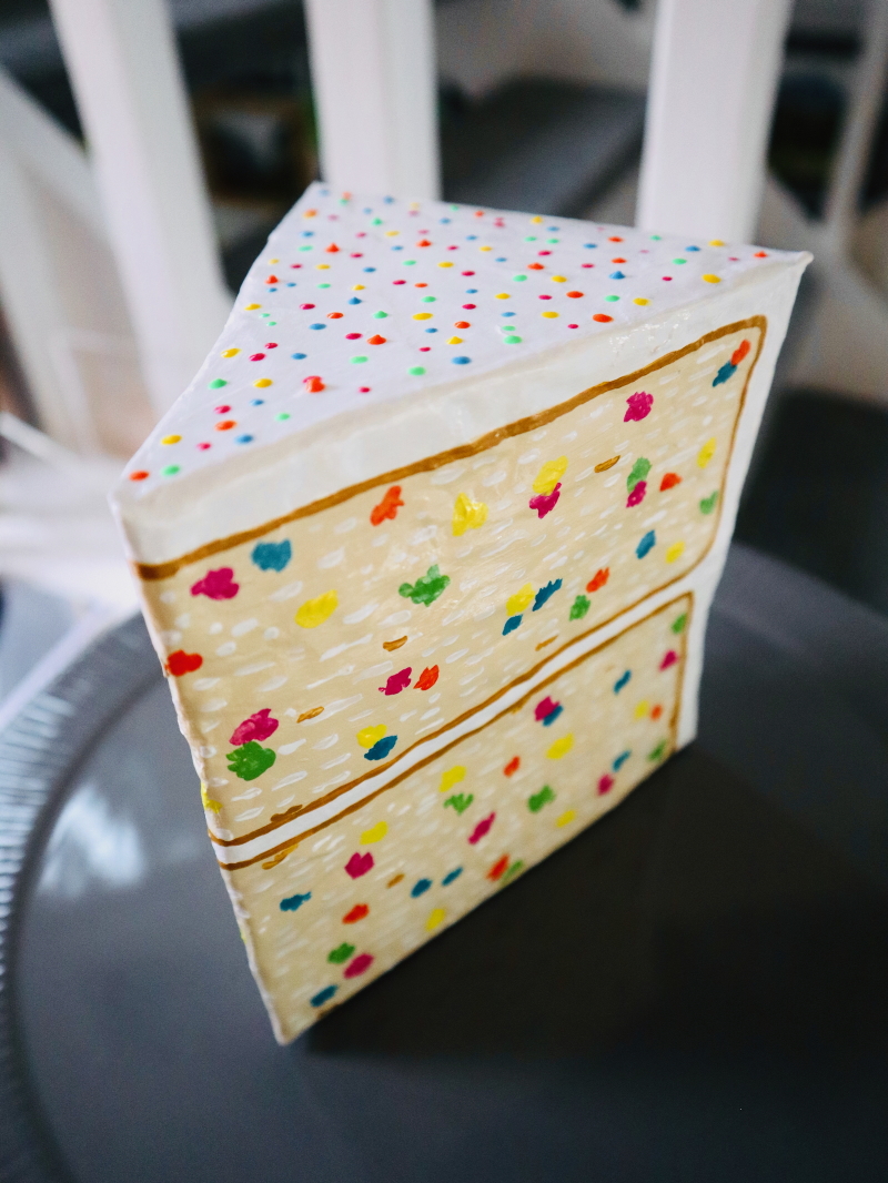 The Cake - Paper Mache Funfetti Wall Hanging - Image 9