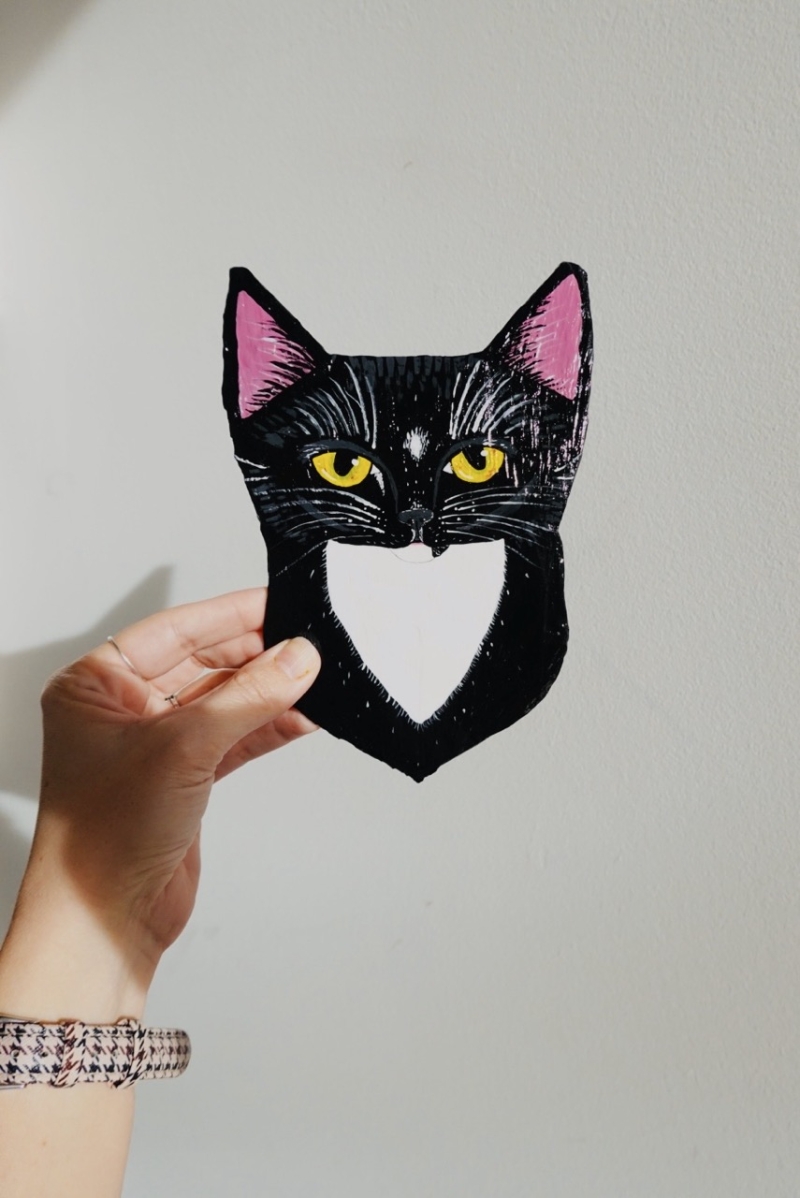 Roscoe Cat Head - Custom for Sara M.