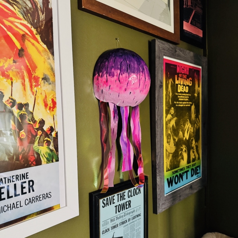 Joanna - Paper Mache Jellyfish Wall Hanging - Image 2